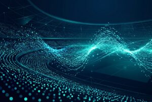 Abstract data wave pattern representing audience sentiment and cultural signal analysis